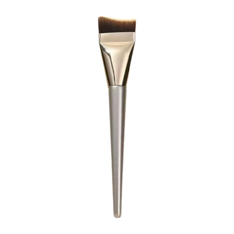 Ultra-thin fishtail-shaped foundation brush, lightweight and seamless concealer brush, super soft and easy to apply makeup; also includes a straight mask brush.